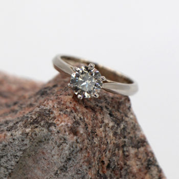 Solitaire d'occasion Diamant 1.27ct