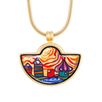 Pendentif Frey Wille (hors chaîne) - Hommage à Hundertwasser - Imperial