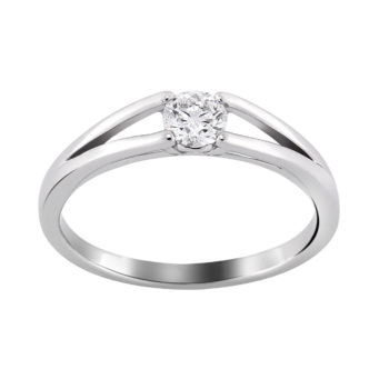 Solitaire or blanc 0.25ct