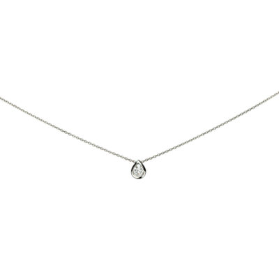 Collier goutte diamant 0.15ct