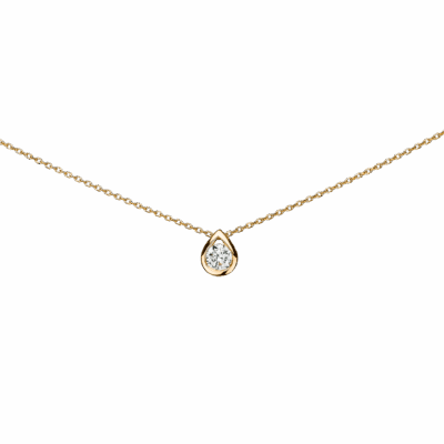 Collier goutte diamant 0.15ct