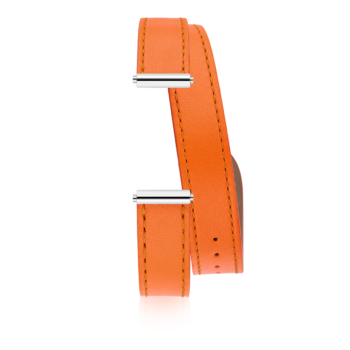 Bracelet Nappa Soft Orange double tour- Antarès