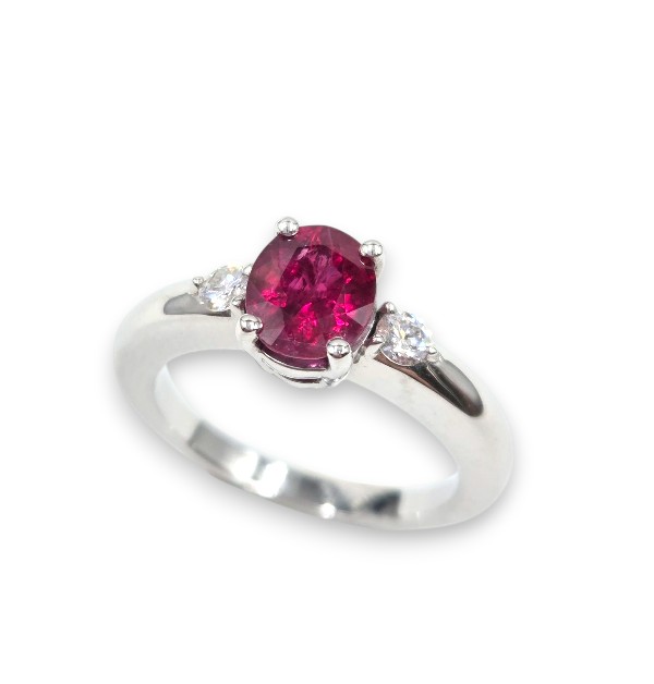 bague création mohedano trilogie rubis et diamants
