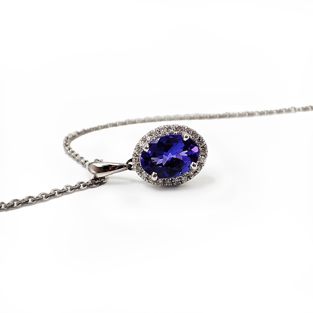 Pendentif Tanzanite et diamants