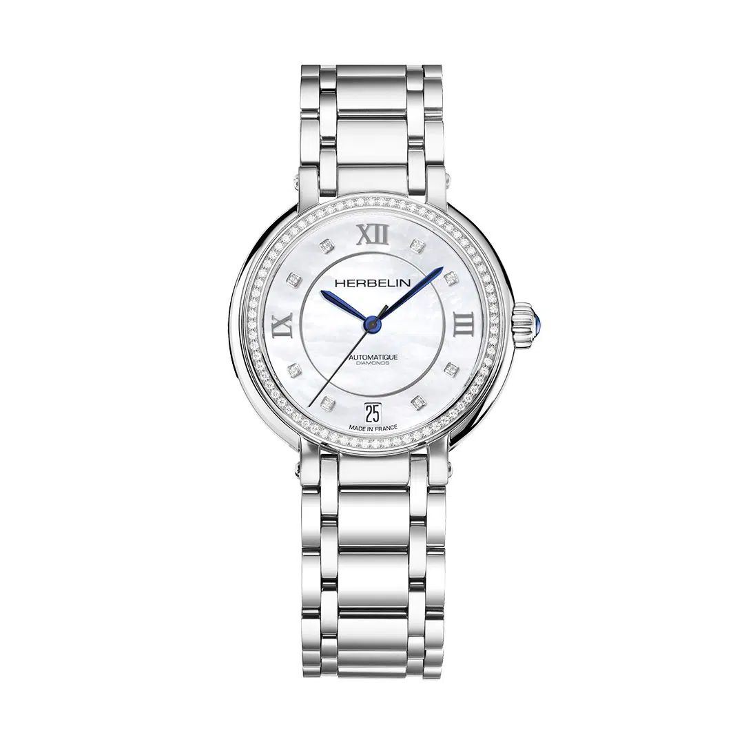 Montre Michel Herbelin "Galet Diamants" Automatique
