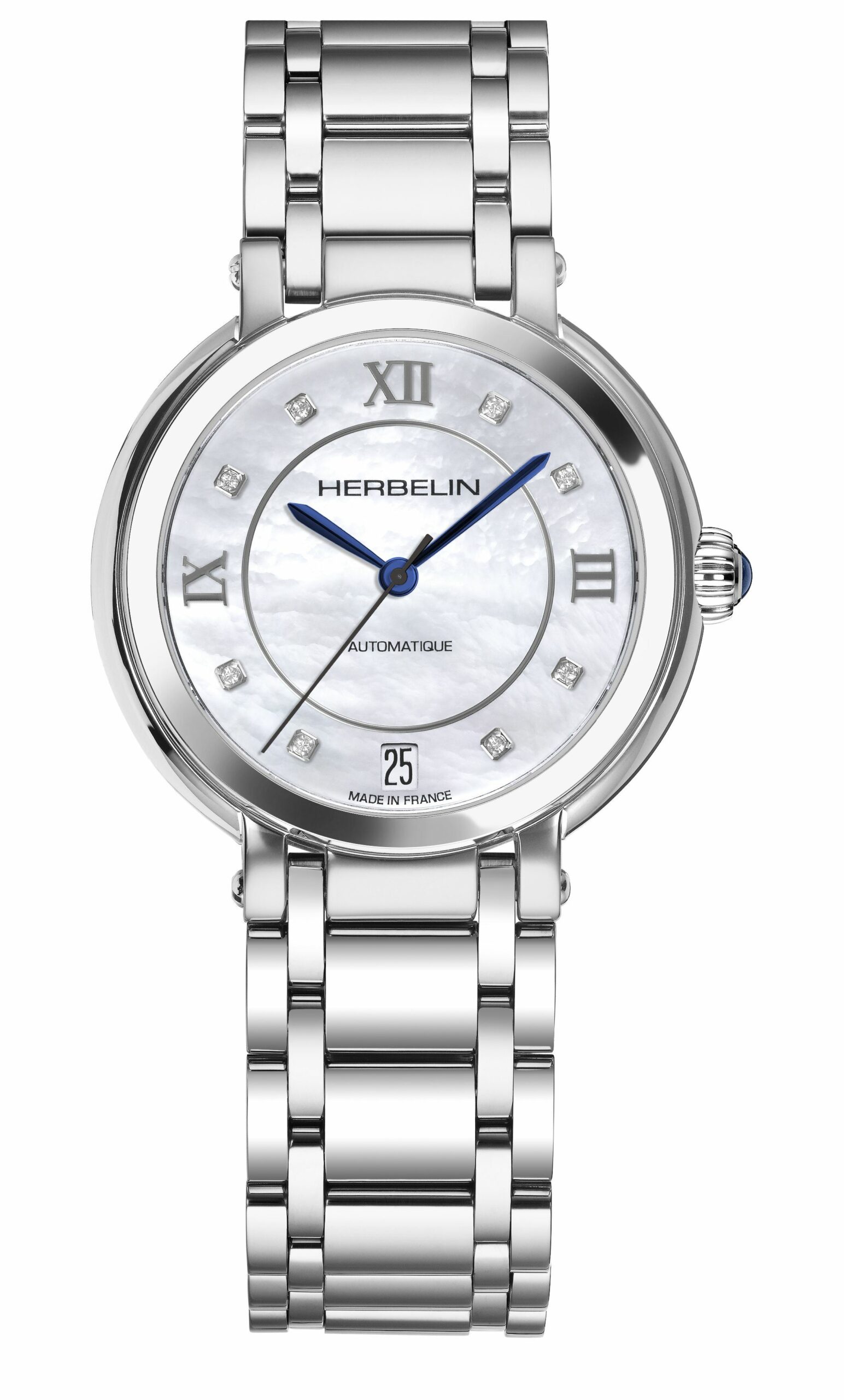 Montre Michel Herbelin Acier Automatique Galet