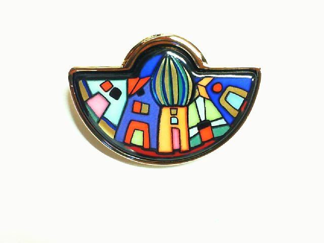 Pendentif Frey Wille (hors chaîne) - Hommage à HUNDERTWASSER