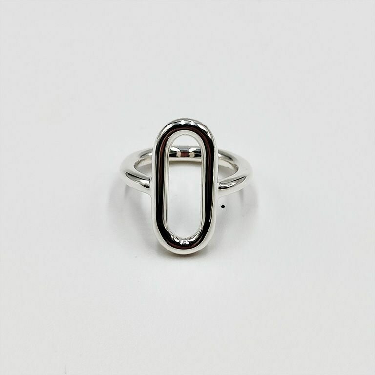 Bague Fil Rond 3mm avec maillon ovale