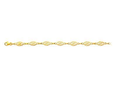 Bracelet Maille Filigrane En Or Jaune