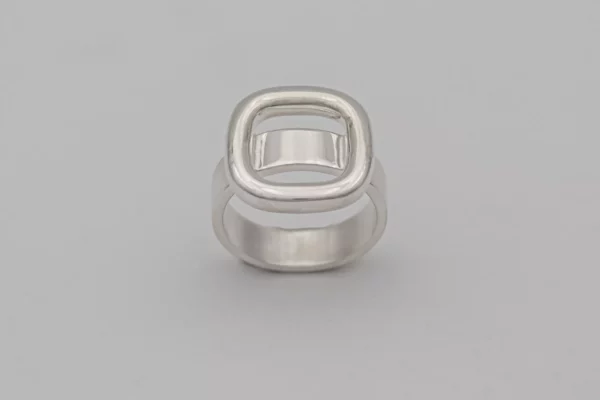 Bague Fil Plat et Carré