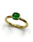 bague or jaune émeraude - Création Mohedano
