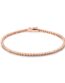 Rivière diamants serti griffes en or rose