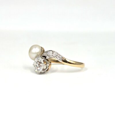 bague-occasion-diamant-taille-ancienne-toi et moi