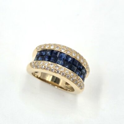 bague-occasion-mohedano-saphirs-diamants-or-jaune
