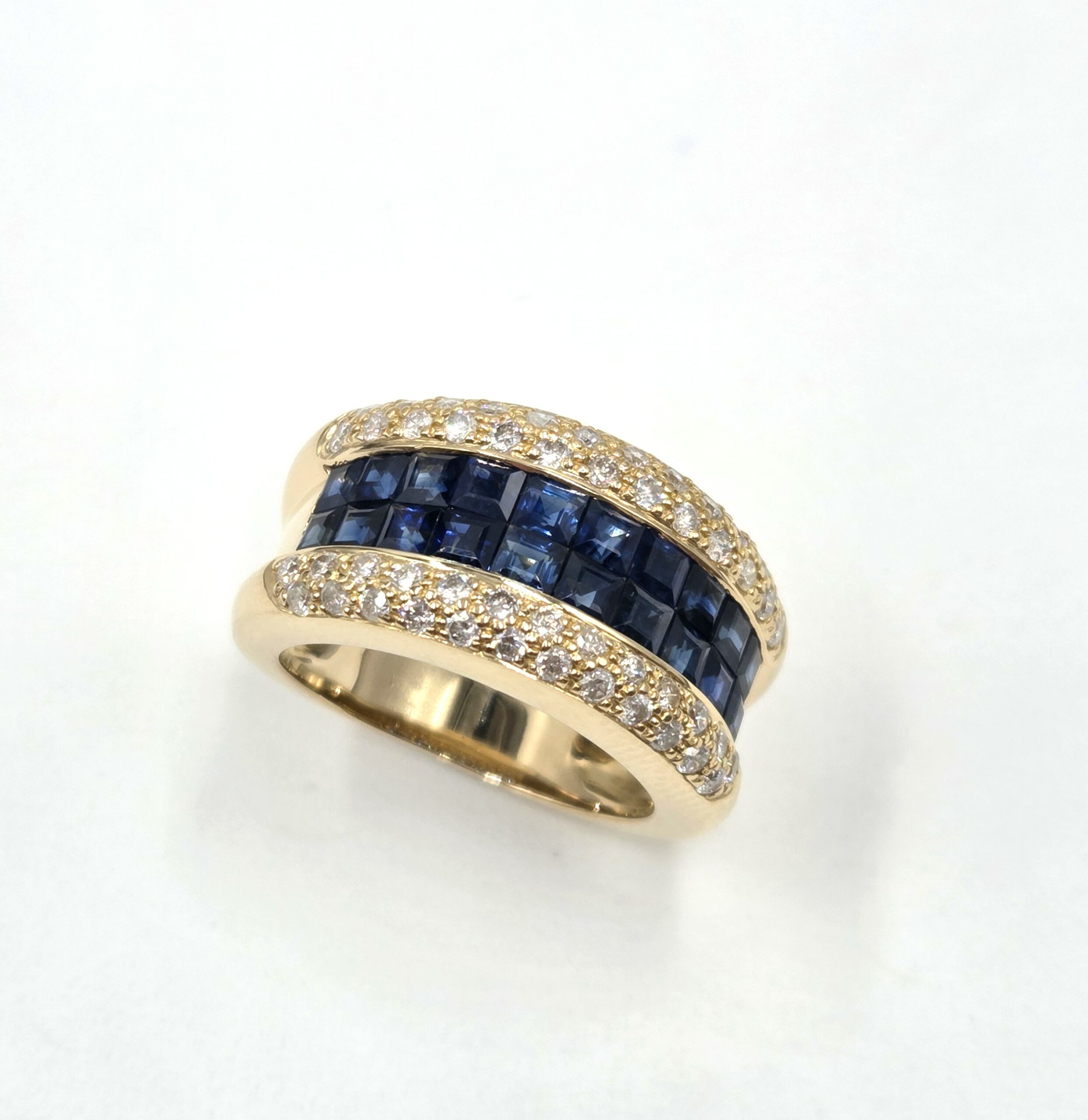 bague-occasion-mohedano-saphirs-diamants-or-jaune