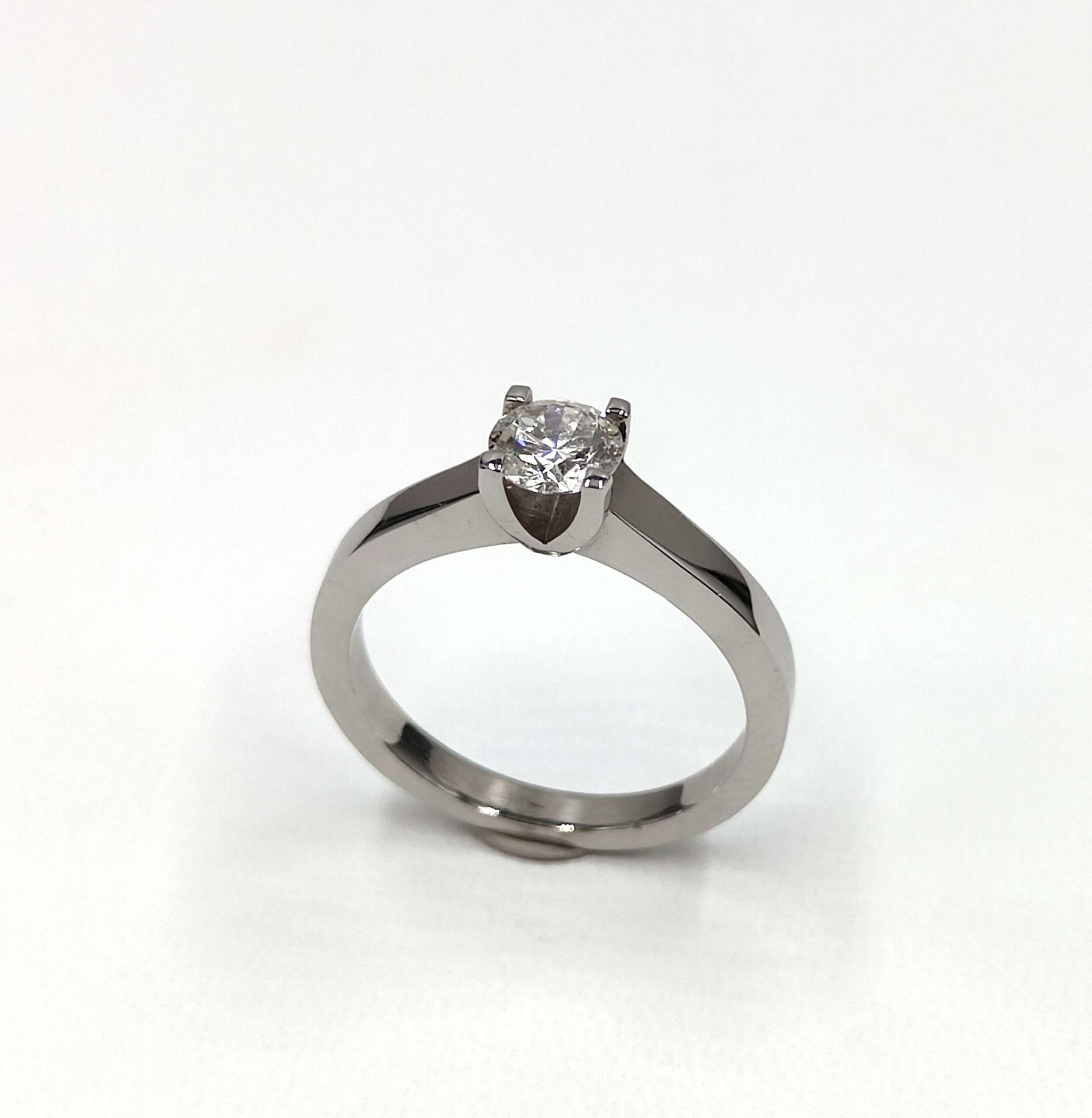 Bague Or Blanc Palladié Scarlette - Création Mohedano