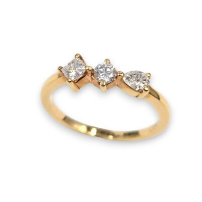 Bague Trilogy Diamants "50 élues" Or rose