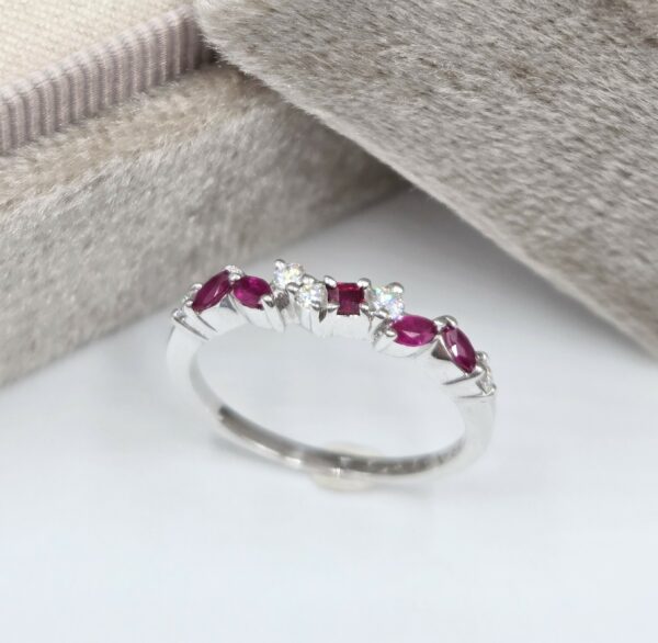 bague rubis diamants -bijouterie-mohedano