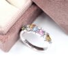 bague saphirs et diamants bouquet floral mohedano joaillerie