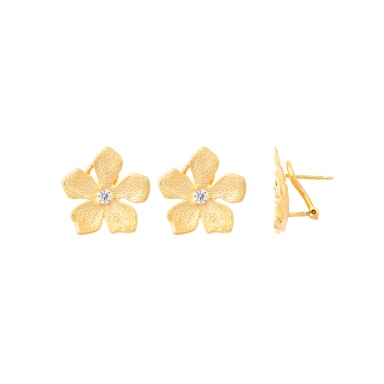 clip d oreilles floral- bijouterie mohedano