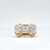 bague tank seconde main or et diamants