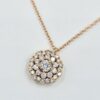 Collier diamants en or rose