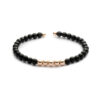 Bracelet homme or et onyx