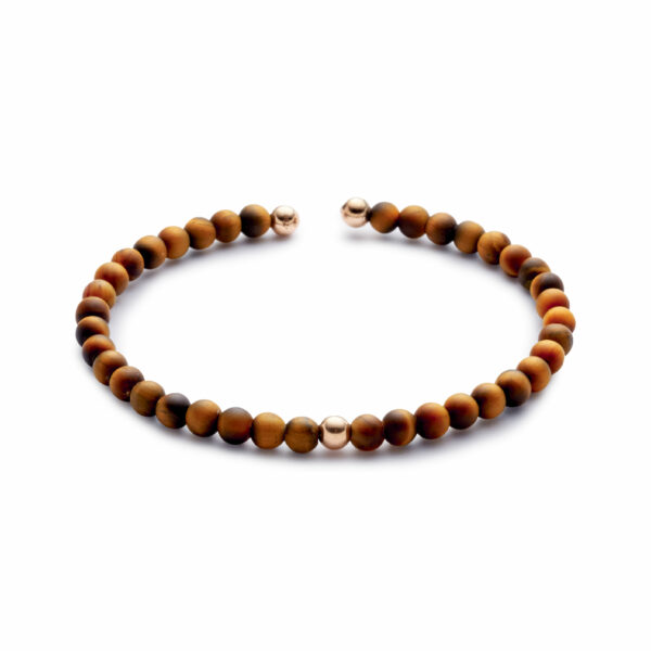 bracelet homme jonc perles fines et or