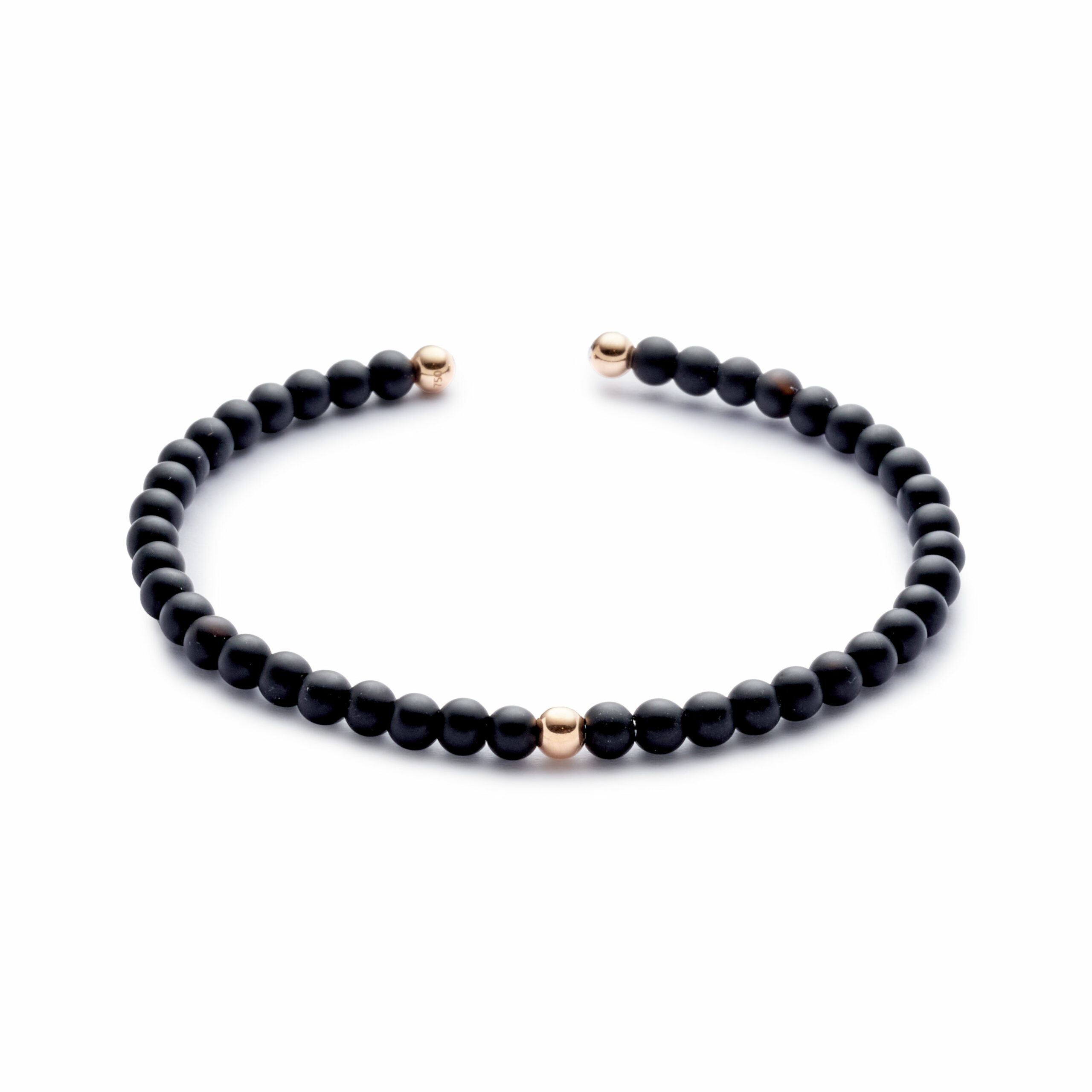 bracelet jonc homme céramique et or bijouterie mohedano