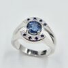 bague saphir et diamants
