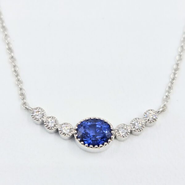 collier saphir et diamants promotion black friday bijouterie mohedano