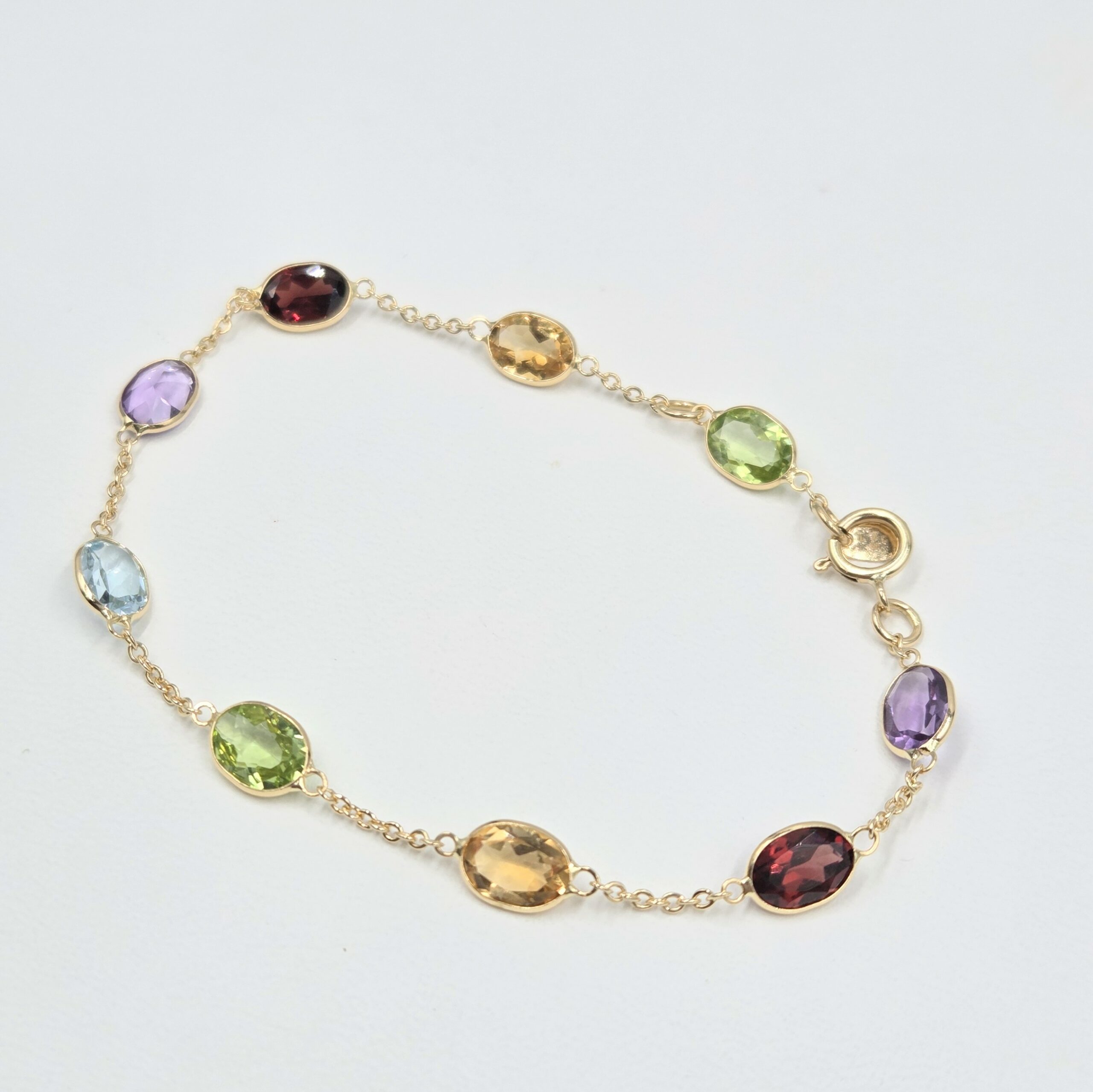 bracelet pierres fines or jaune