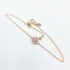 bracelet rose saphir rose et diamants bijouterie mohedano