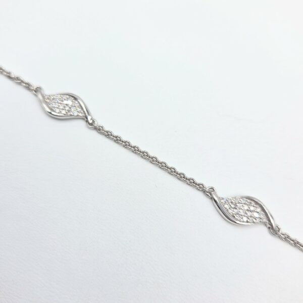 bracelet diamants bijouterie mohedano motifs feuilles bijouterie mohedano