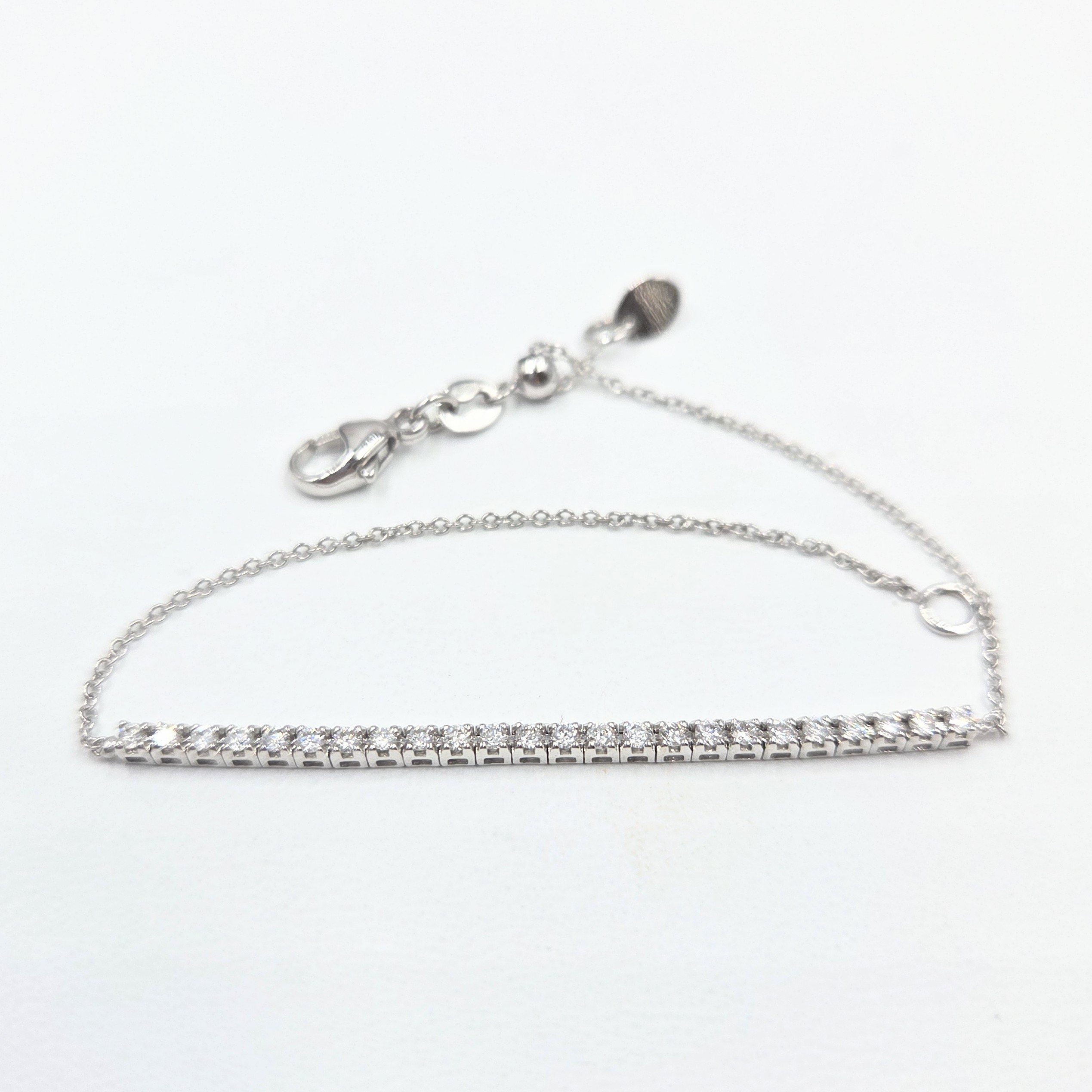 bracelet mini rivière de diamants bijouterie mohedano