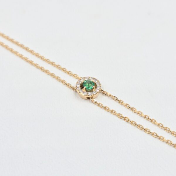 bracelet émeraude et diamants-bijouterie mohedano