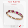 bague or rose diamants et rubis bijouterie mohedano