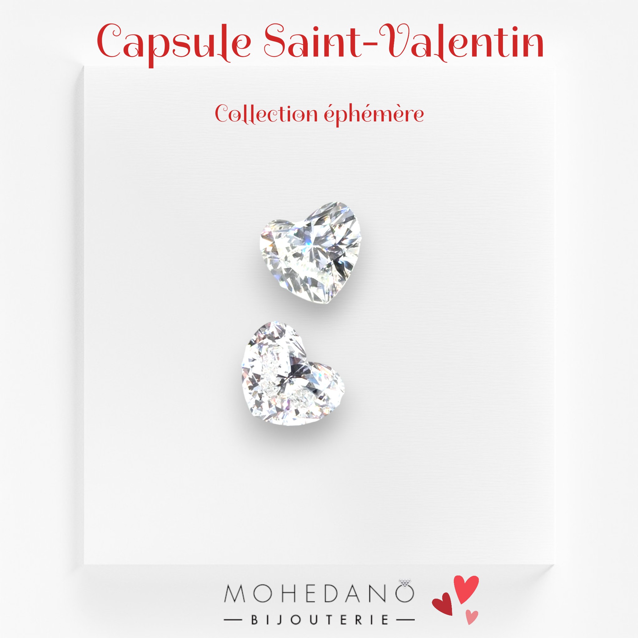 Capsule St Valentin - Diamant taille cœur de 0,54 à 1 ct
