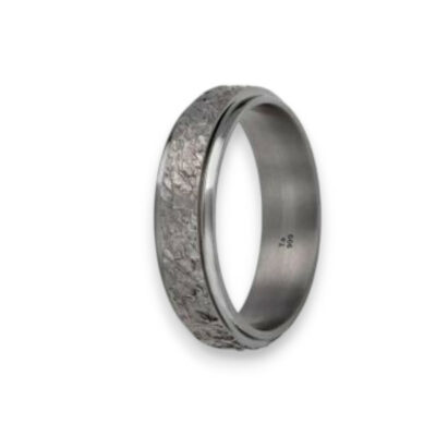 bague en tantale pur finition cristal ligne stradale bijouterie mohedano