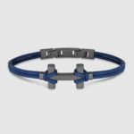Bracelet homme - Collection Herbelin Amarrage - Titane et nylon bleu marine