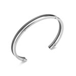 Bracelet jonc homme - Collection Herbelin - Titane et acier