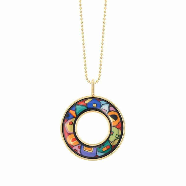 Pendentif Frey Wille (hors chaîne) - Hommage à HUNDERTWASSER
