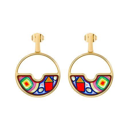 Boucles d'oreilles Frey Wille - Hommage à HUNDERTWASSER