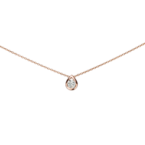 Collier goutte diamant 0.10ct à 0.25ct