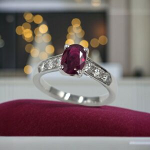 Bague Rubis et Diamants - Création française – Image 3