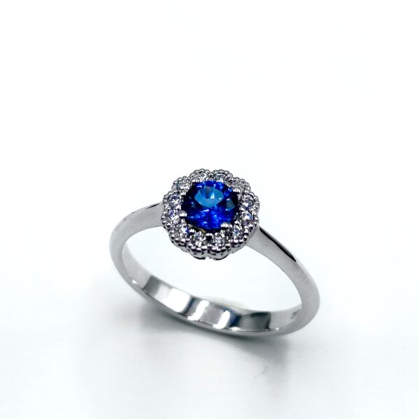 Bague Or Blanc Reflet Azur