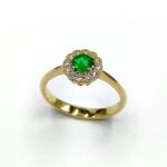 Bague Or Jaune Reflet Sinople – Emeraude