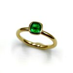 Bague Or Jaune Emeraude Lumineuse – Création Mohedano
