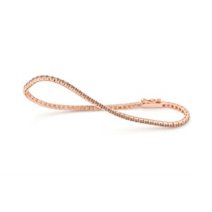 Rivière de diamants 1 carat en or rose – Image 2