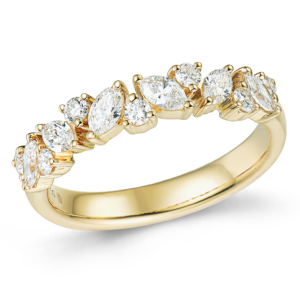 Alliance Diane - Diamants taille navette et brillant – Image 2